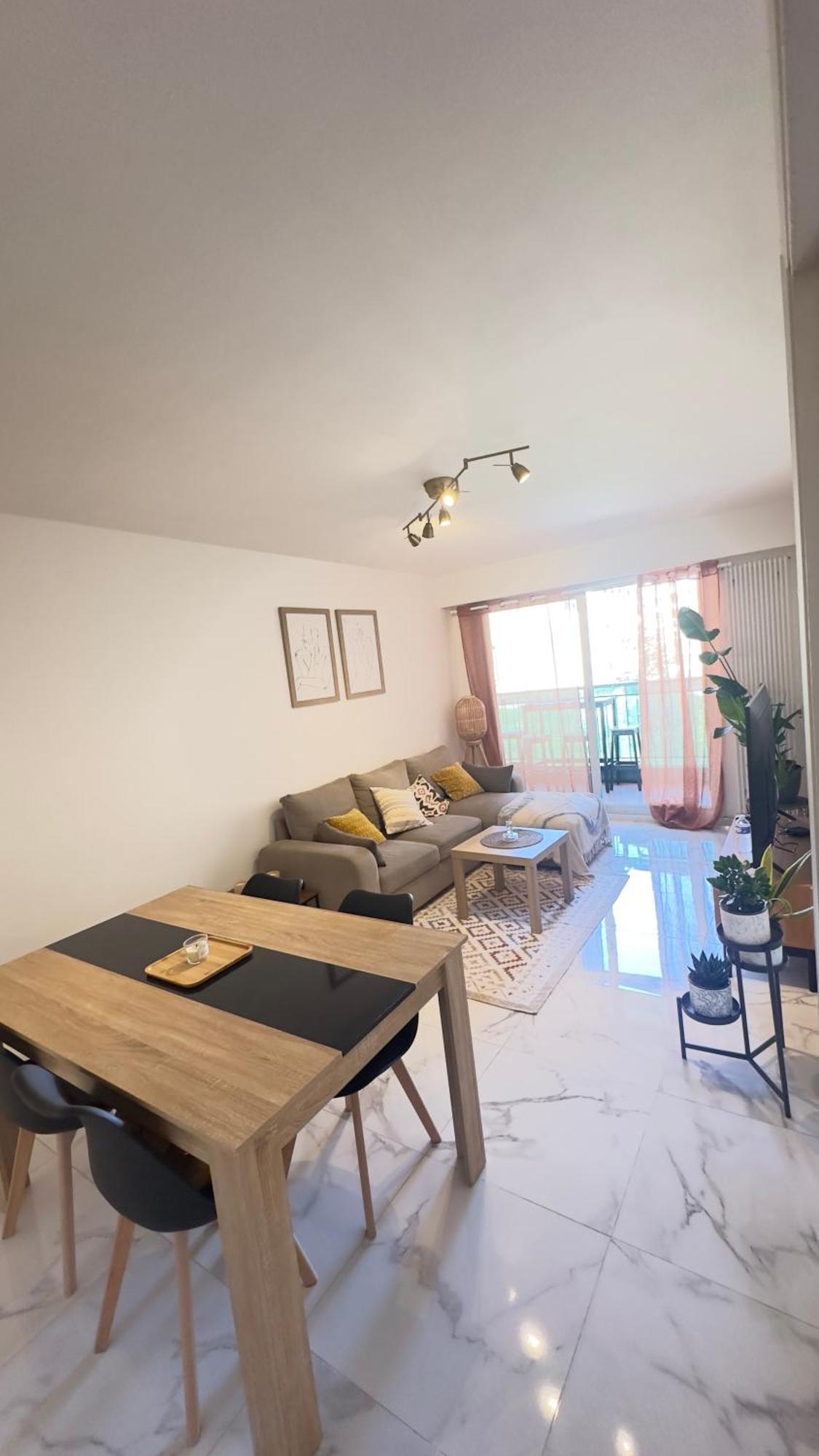 Appartement Magnifique Grand 2 Pieces Moderne Lumineux Au Calme Avec Grande Terrasse A 15mn En Bus Centre-ville, Gare Et Promenade Des